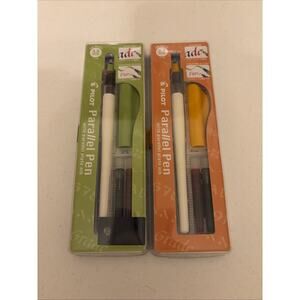 Pilot Parallel Pen 2.4 mm Nib Calligraphy - Pilot FP324-Set lot Of 2 3.8 FP338